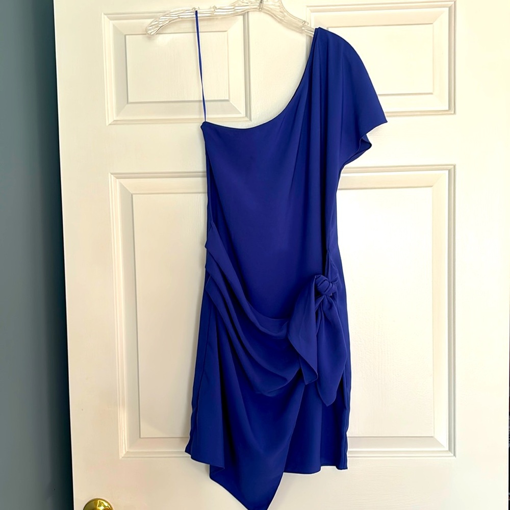 Royal blue above the knee dress